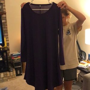 Purple swing dress
